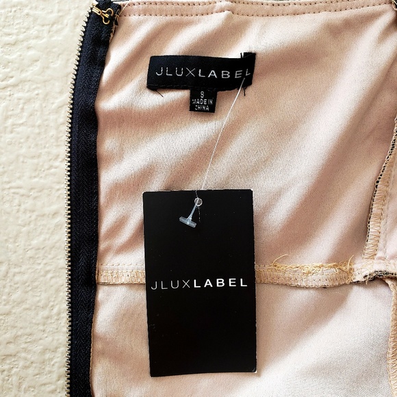 Jluxlabel mini black bodycon sequin dress small - Picture 7 of 7